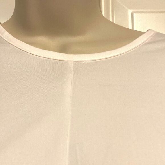 UNDER ARMOUR Motion Crossover Short Sleeve White Crop Top Womens Large - Picture 6 of 15